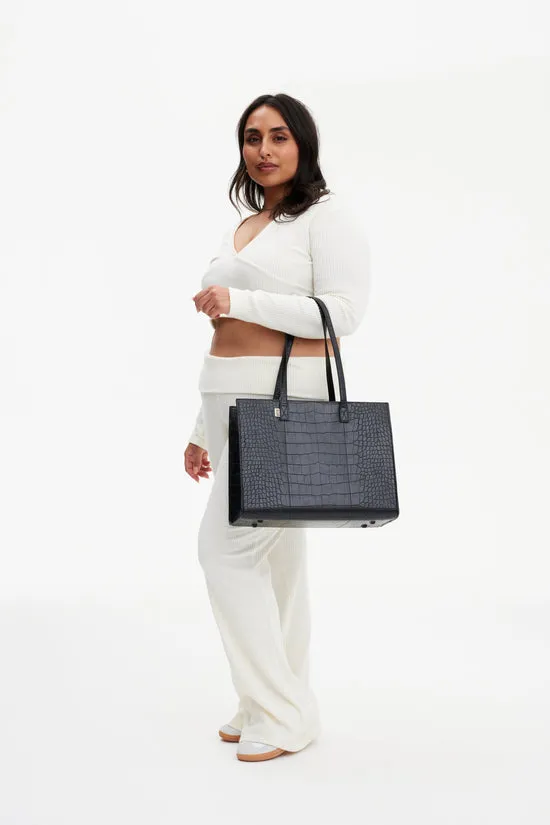 Beis Work Tote borsa tote nero cocco vegana