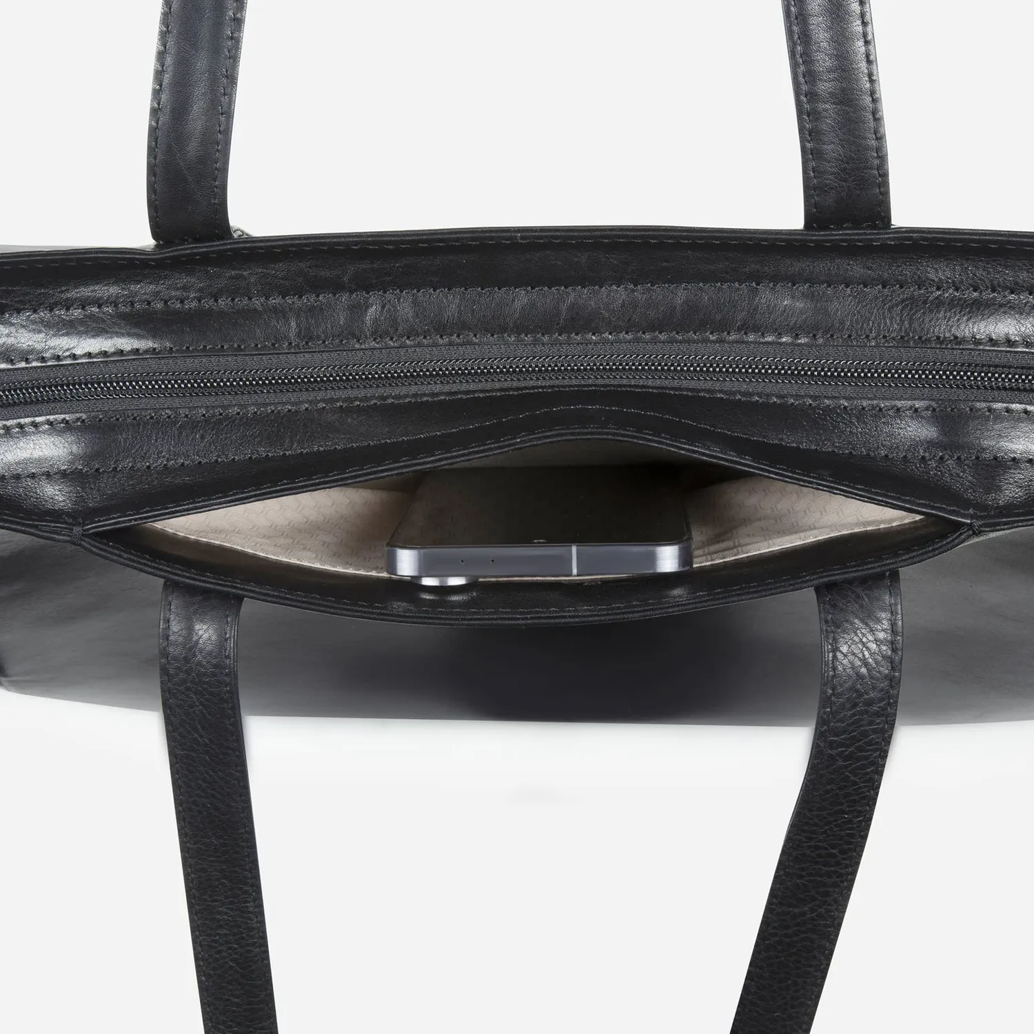 Jekyll & Hide Paris Shopper borsa pelle nero laptop 15"