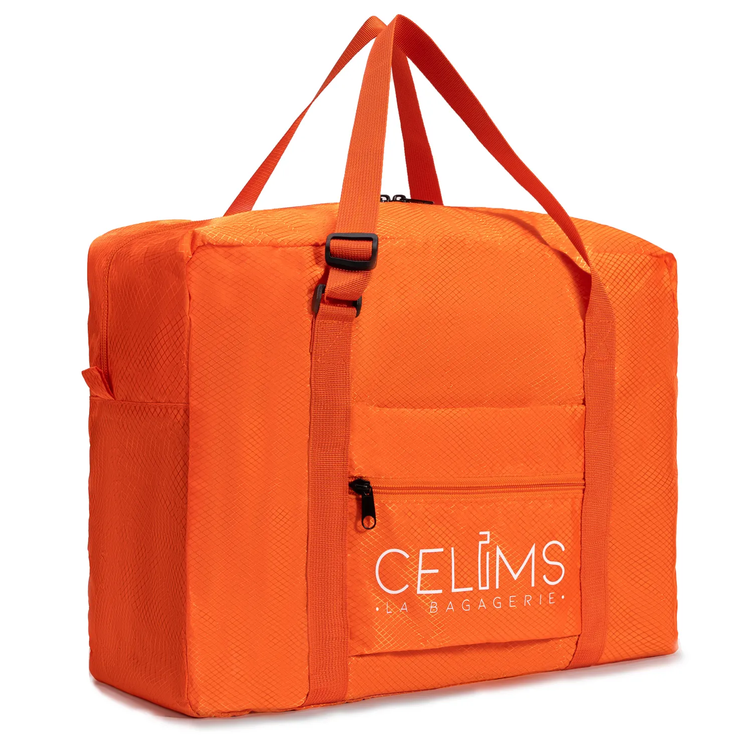 CELIMS Borsa Tracolla 40x30x20 Nero Nylon Pieghevole