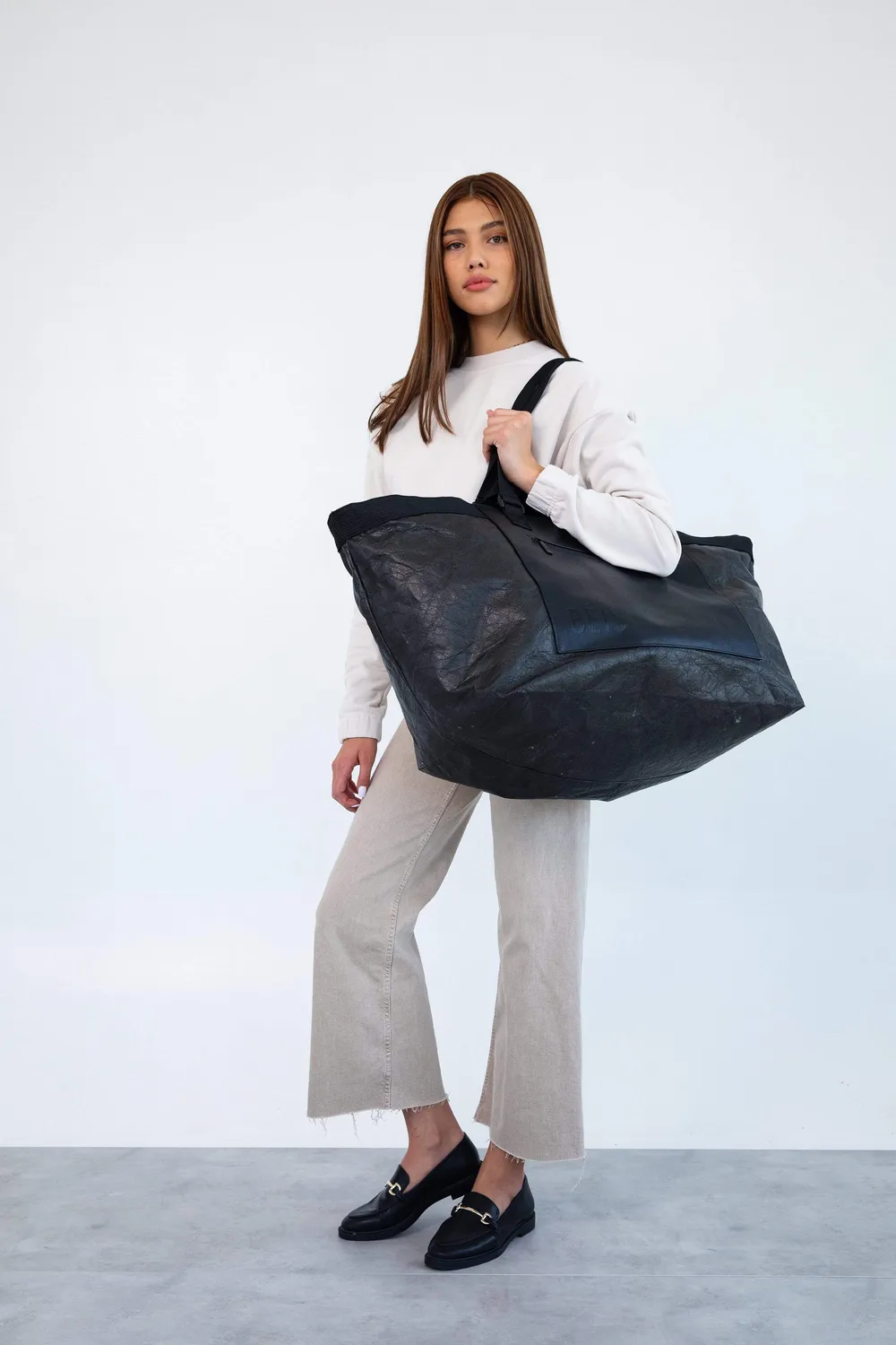 Beis Extra Large Tote Borsa Viaggio Nera XL