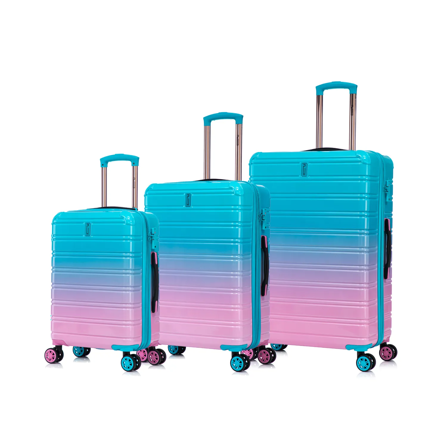 CELIMS set 3 valigie policarbonato ocean sunset 55+65+75 cm