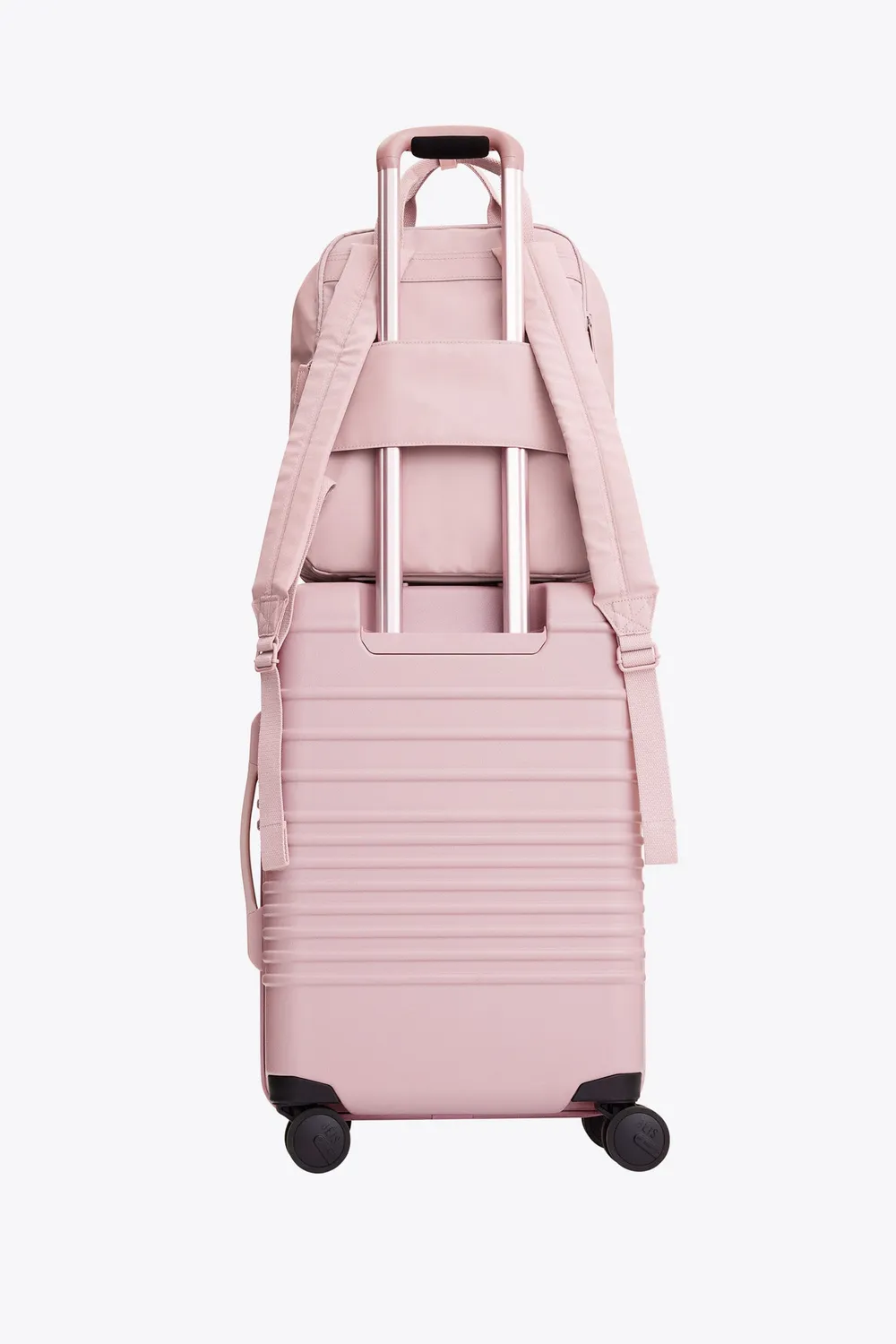 Beis Expandable Backpack zaino atlas pink estensibile