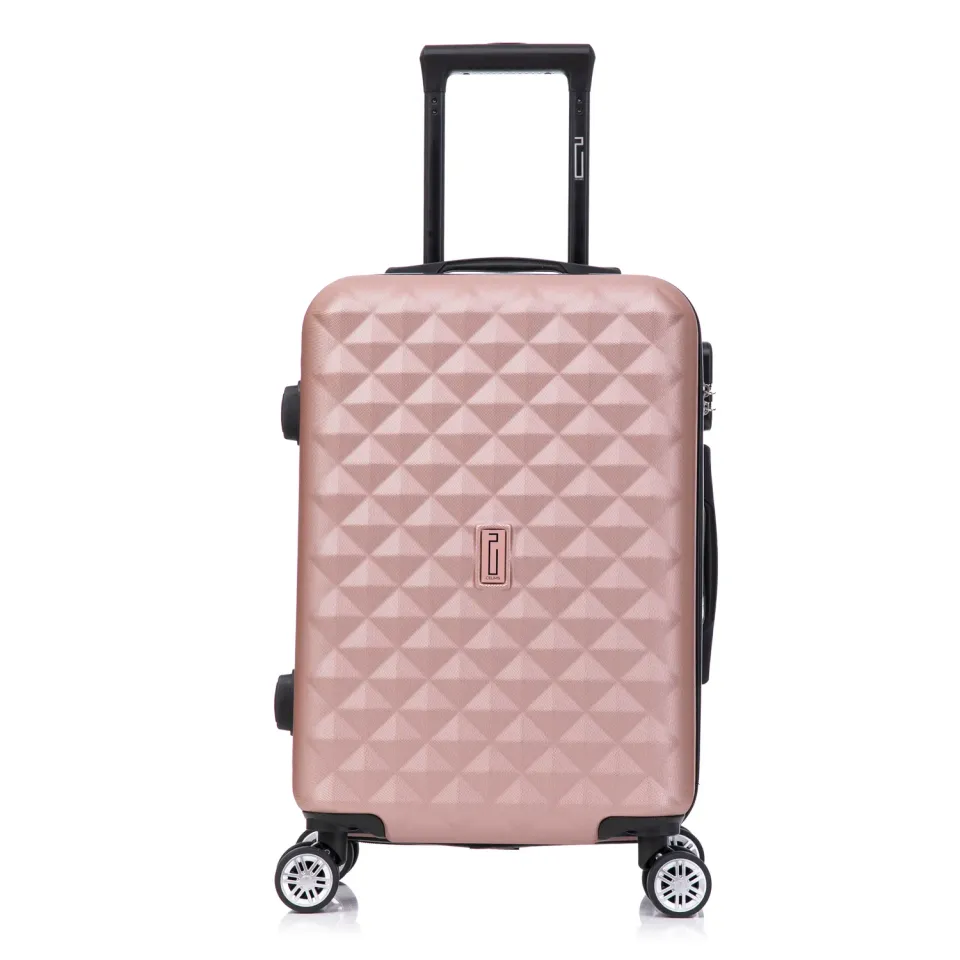 CELIMS Urbano Valigia Cabina 55cm Oro Rosa ABS bagaglio a mano