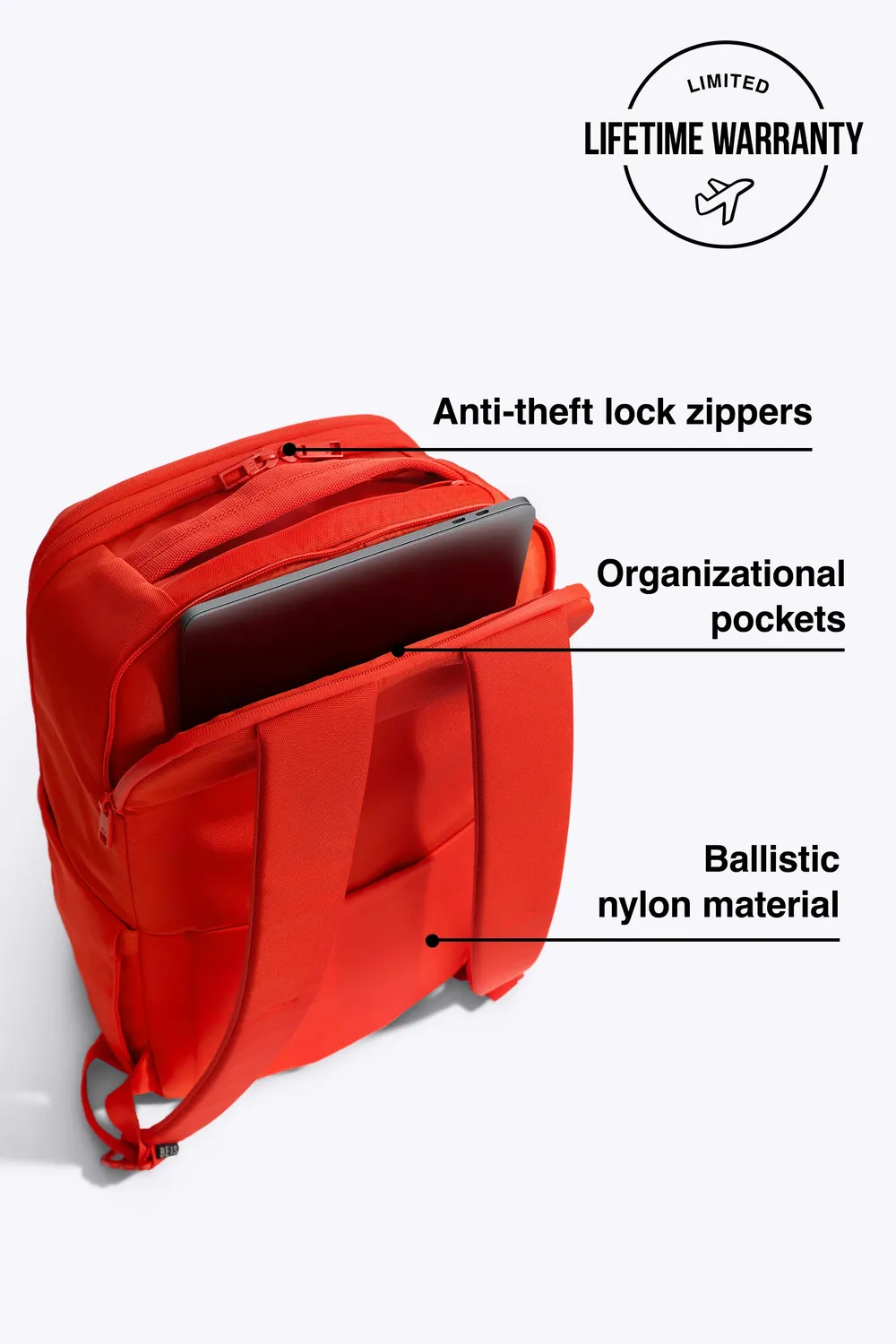 Beis Pro Travel zaino Flame nylon balistico