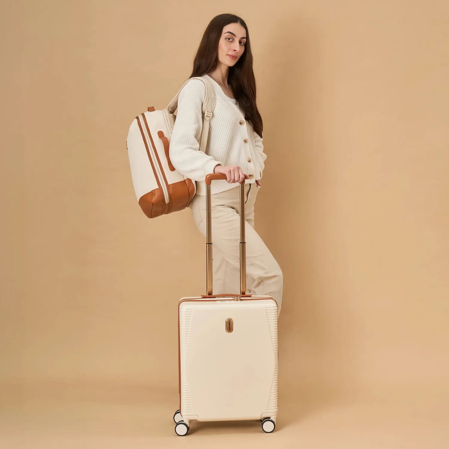 Cabin Max Santa Cruz set trolley 40L + zaino 24L Soft Pearl