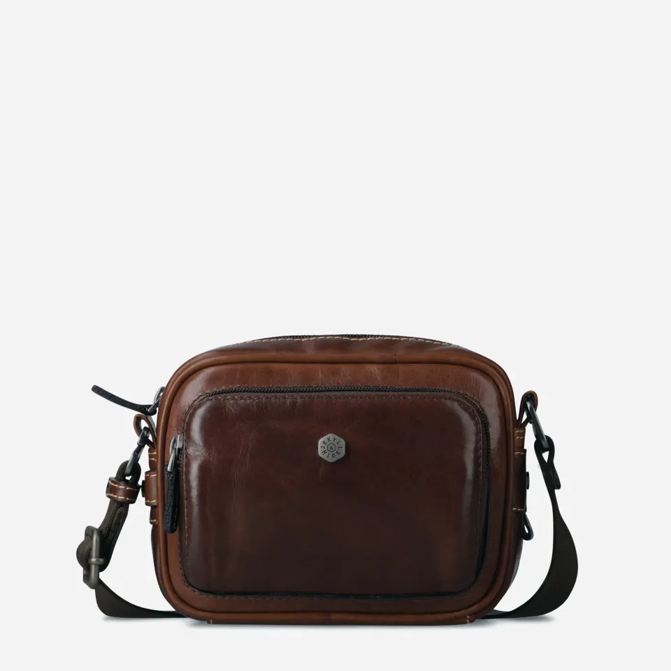 Jekyll Hide Oxford tracolla pelle piccola nera