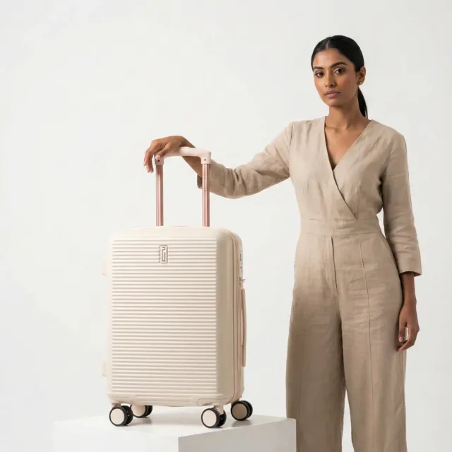 CELIMS Linea Weekend valigia cabina 55 cm beige rigida