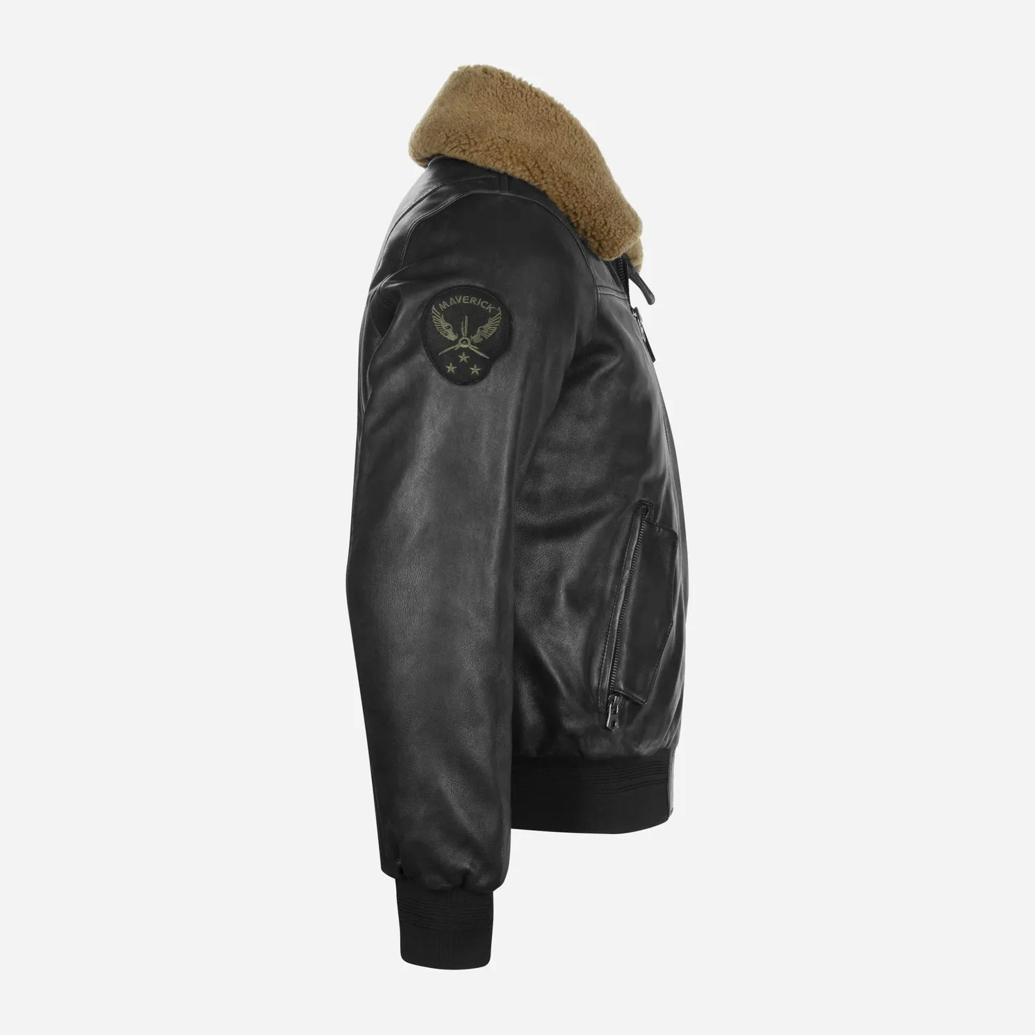 Jekyll & Hide Harry Maverick Jacket giacca pelle nero agnello