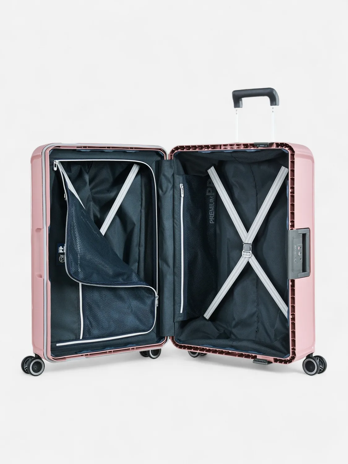 Eminent Vertica Medio trolley rosa rigido senza zip