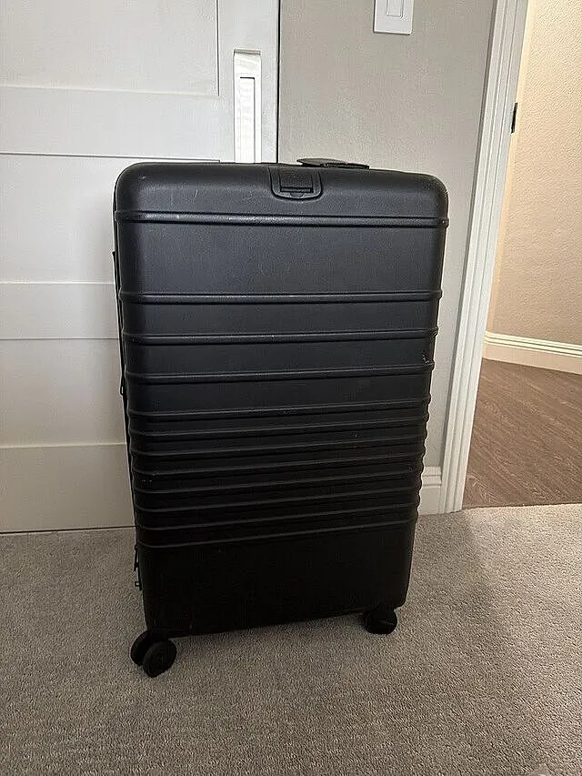 Beis Large Check-In Roller valigia maple rigida stiva