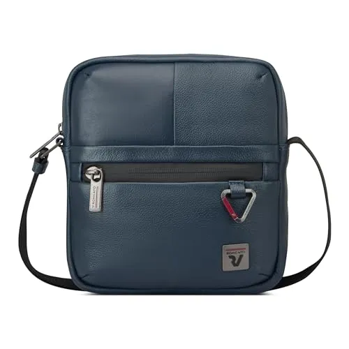 Roncato Trial DLX Borsello Uomo Blu Navy Pelle