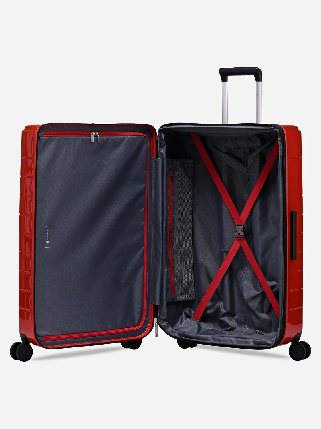 Eminent Voyager Set valigie espandibili rosso rigide
