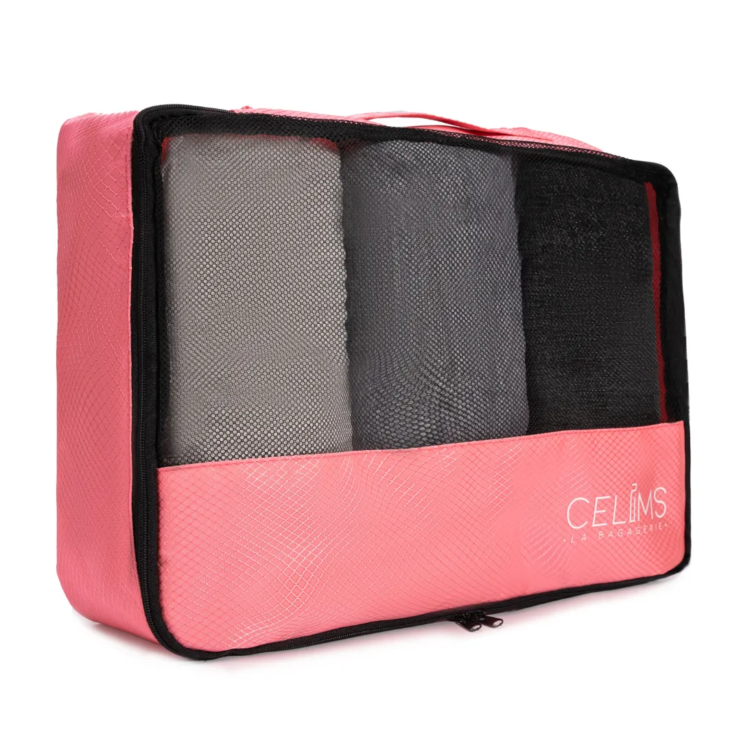 CELIMS Packing Cube Organizer Valigia Rosa Nuvola Singolo
