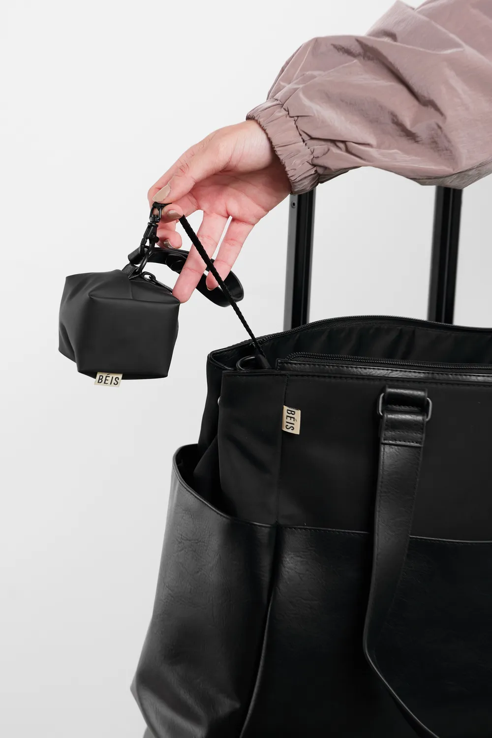 Beis Diaper Bag borsa fasciatoio nera con accessori