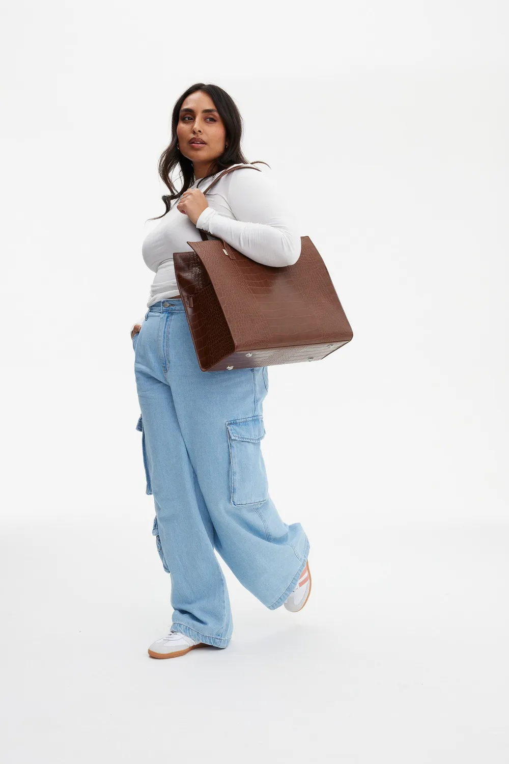 Beis Large Work Tote borsa tote maple croc