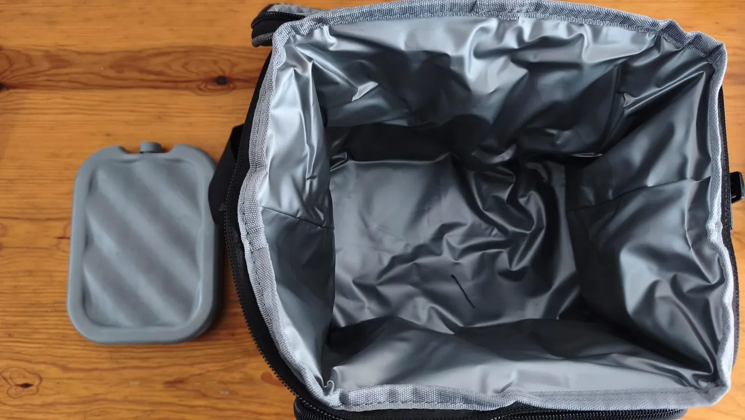 Kono Borsa Termica 9L Grigio Nero Porta Pranzo Isolata