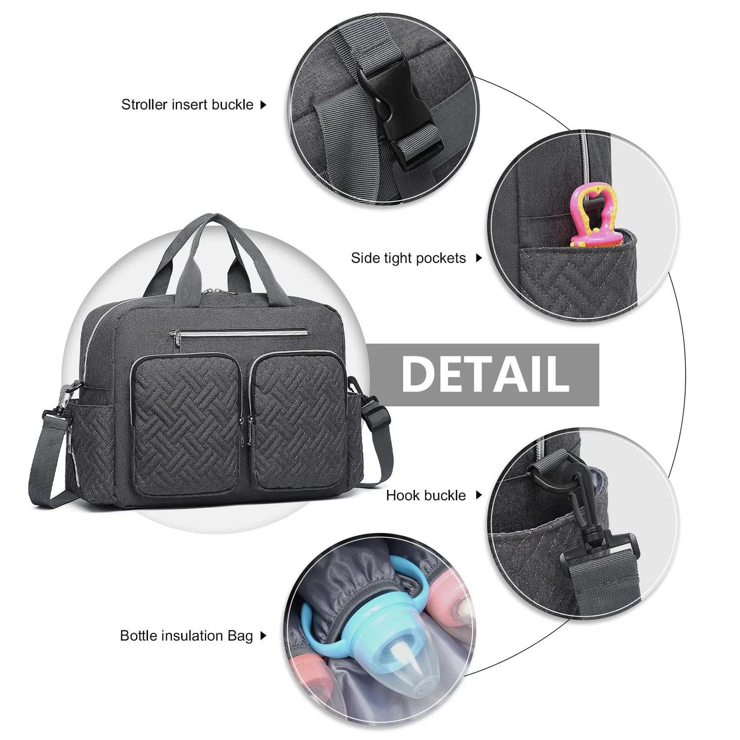 Kono borsa fasciatoio passeggino organizer pratica