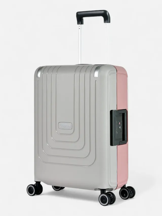 Eminent Vertica Cabina trolley grigio rosa rigido