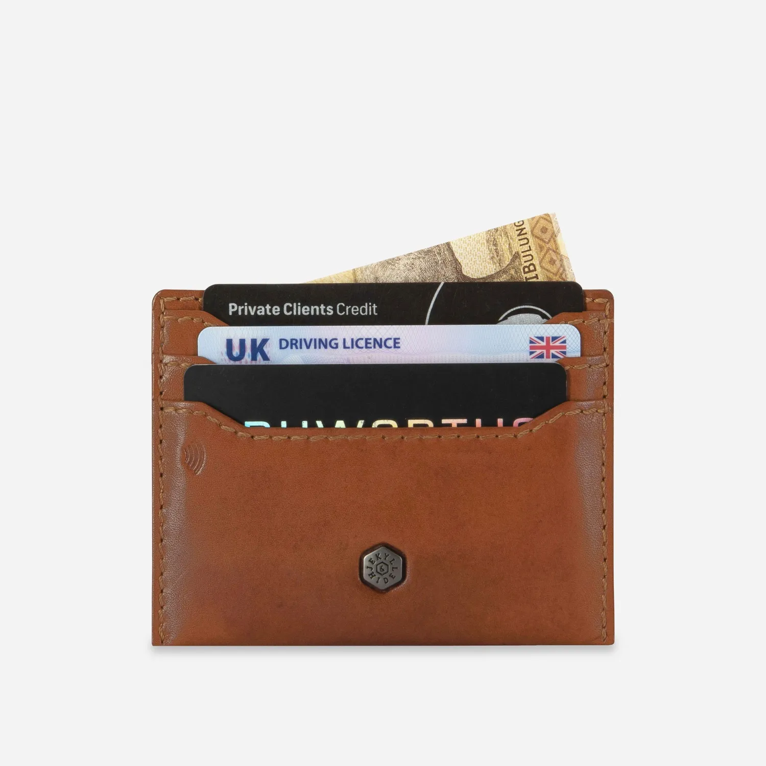 Jekyll Hide Roma Portacarte Pelle RFID Tan