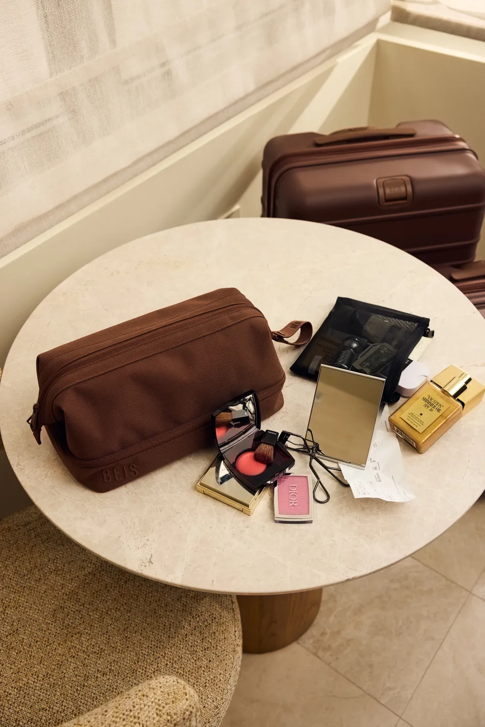 Beis The Dopp Kit pochette Maple con gancio