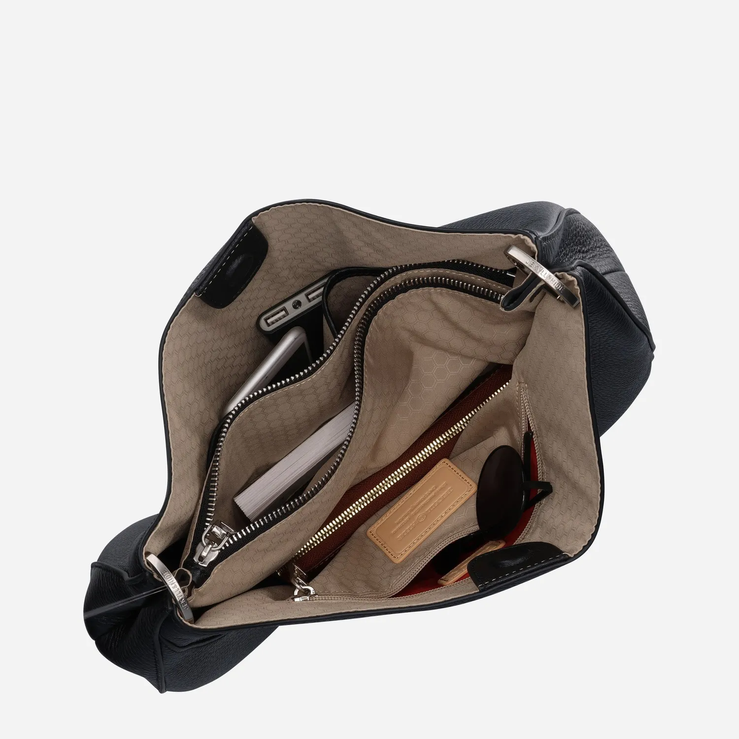 Jekyll & Hide Madrid borsa hobo pelle marrone