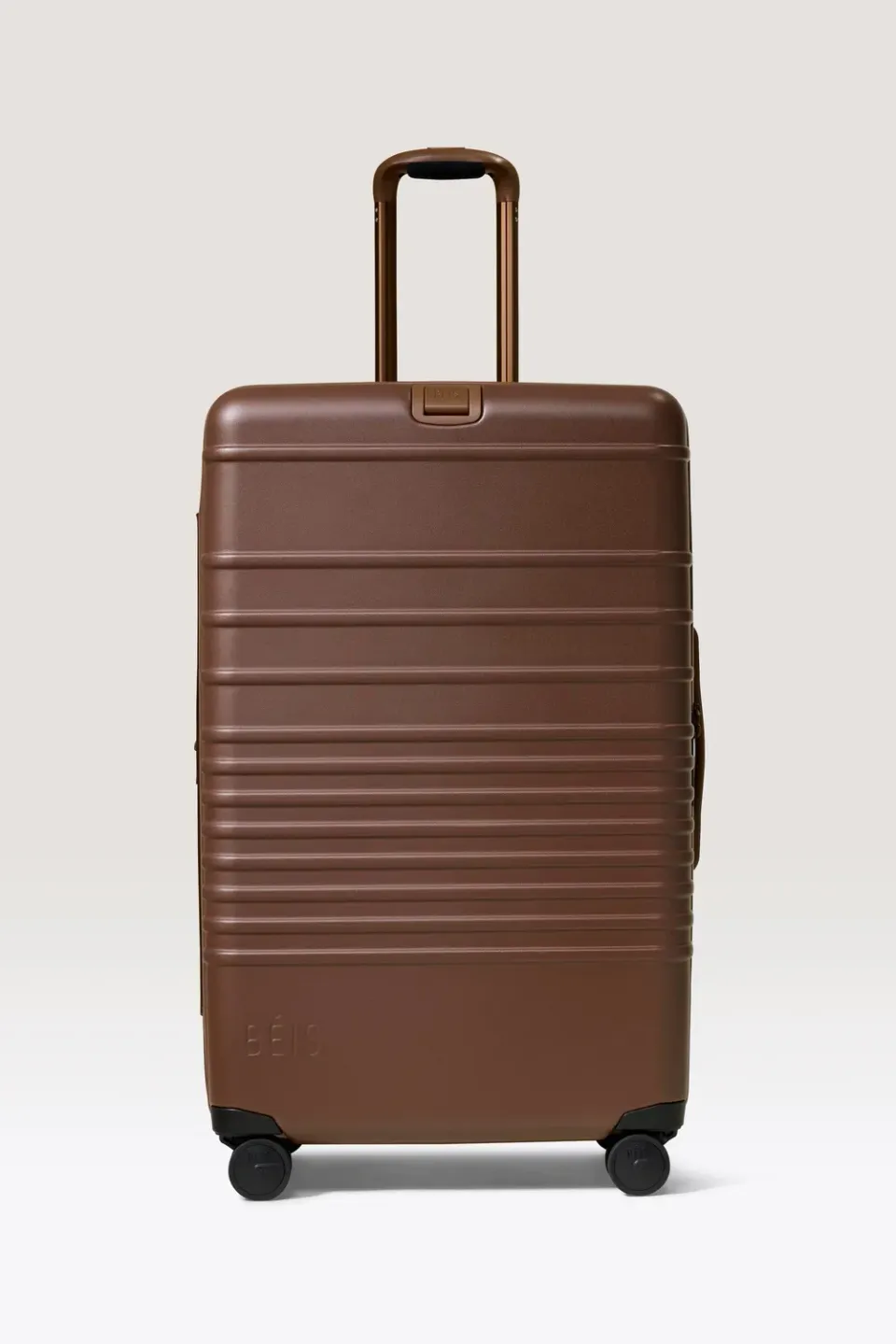 Beis Large Check-In Roller valigia maple rigida stiva