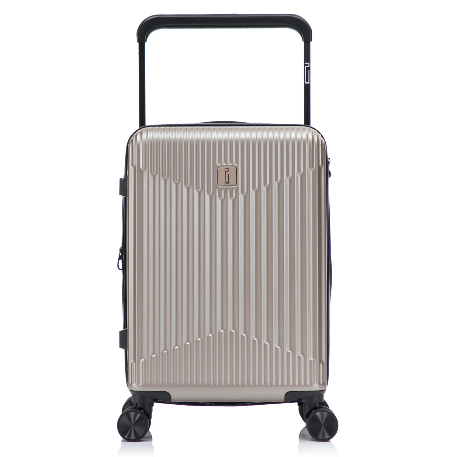 CELIMS Wide Trolley Set 3 Valigie ABS Nero 56-65-75 espandibili