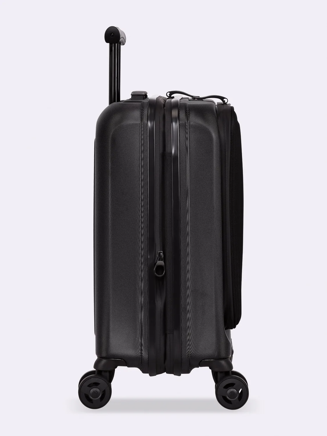Eminent Kapstadt Premium Edition valigia rigida nero tasca frontale