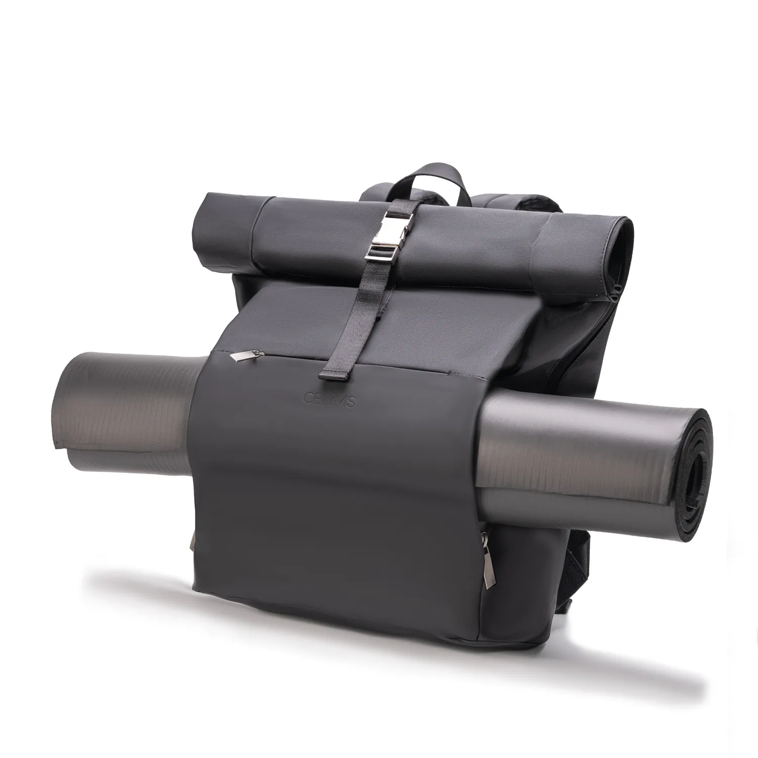 CELIMS Zaino Roll-Top 45x36x20 bagaglio a mano nero easyjet
