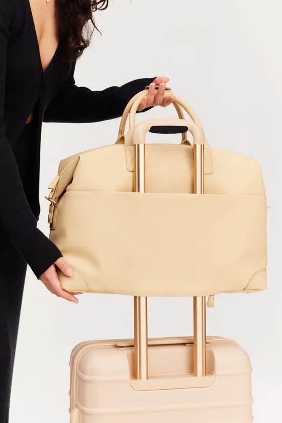 Beis Premium Duffle borsone beige in pelle vegana