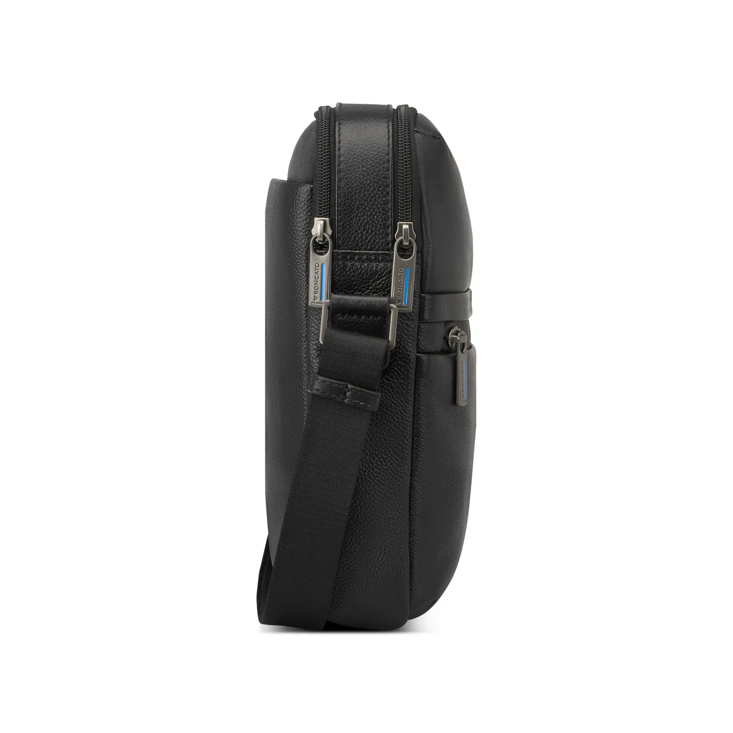 Roncato Trial DLX Borsello Uomo Nero Vera Pelle