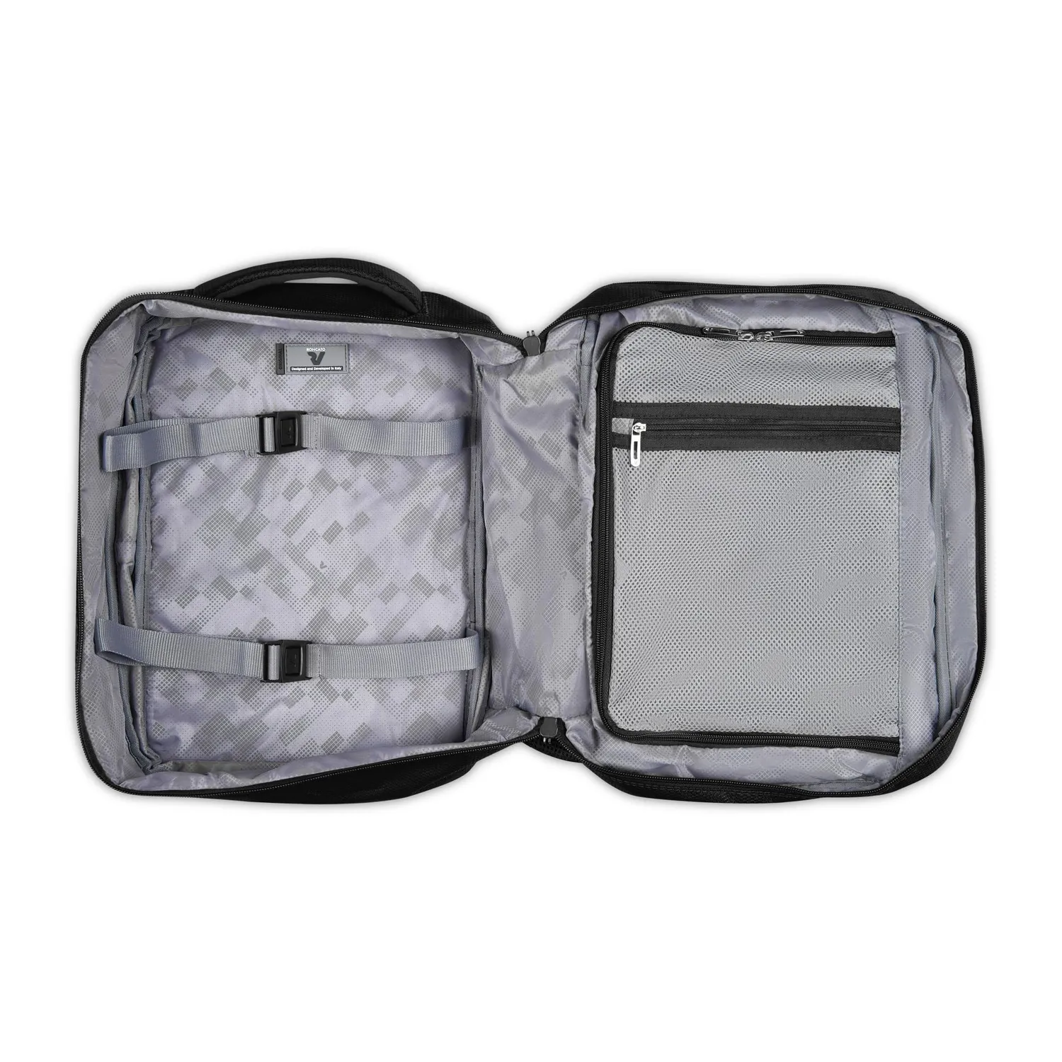 Roncato Ironik 2.0 Zaino Nero Ryanair 40x25 Espandibile