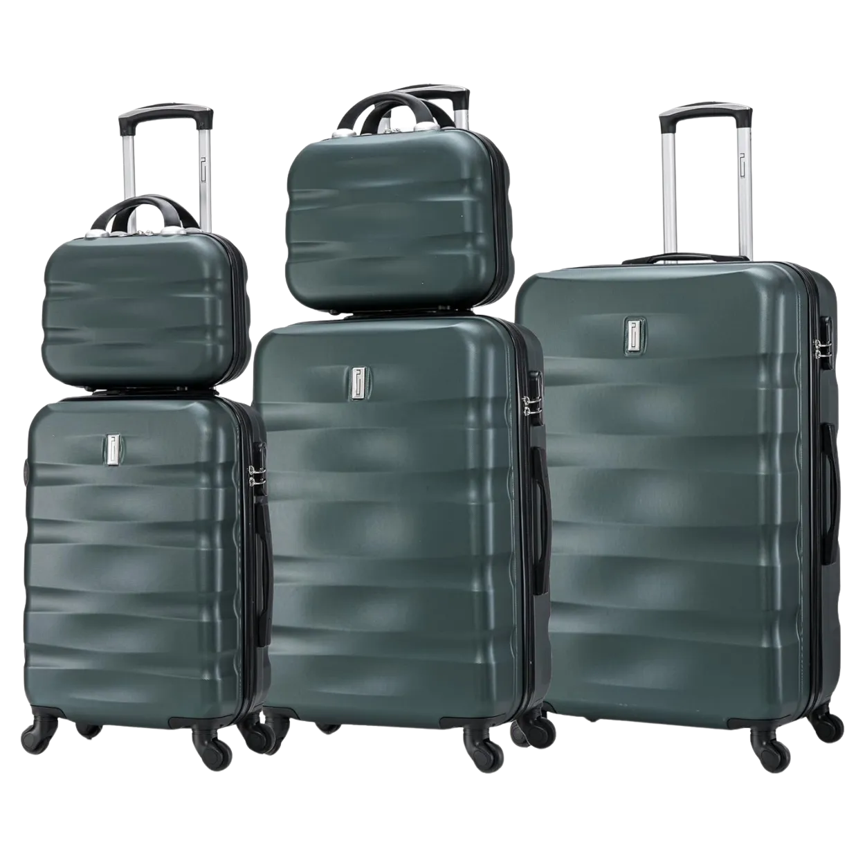 CELIMS AeroWave set valigie rigide 5 pezzi verde ABS