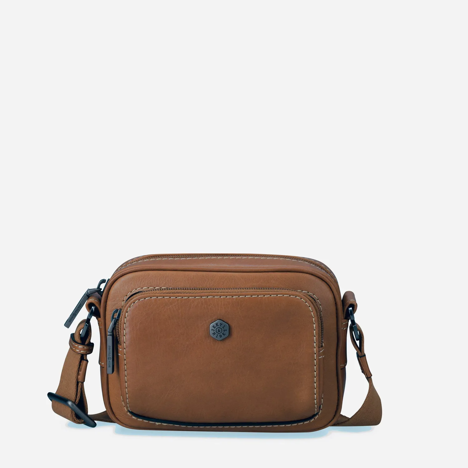 Jekyll Hide Oxford tracolla pelle piccola nera