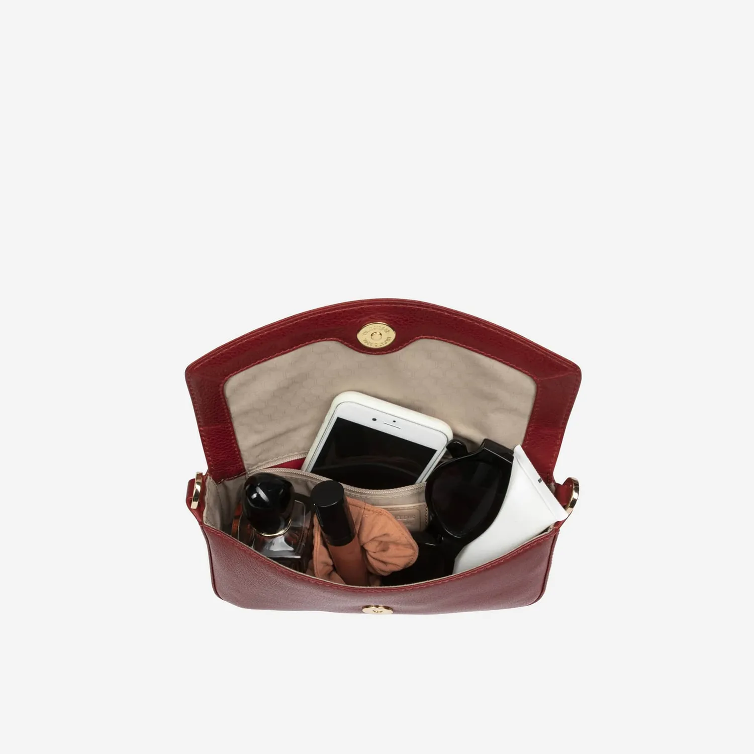 Jekyll & Hide Paris Clutch pochette rossa pelle catena