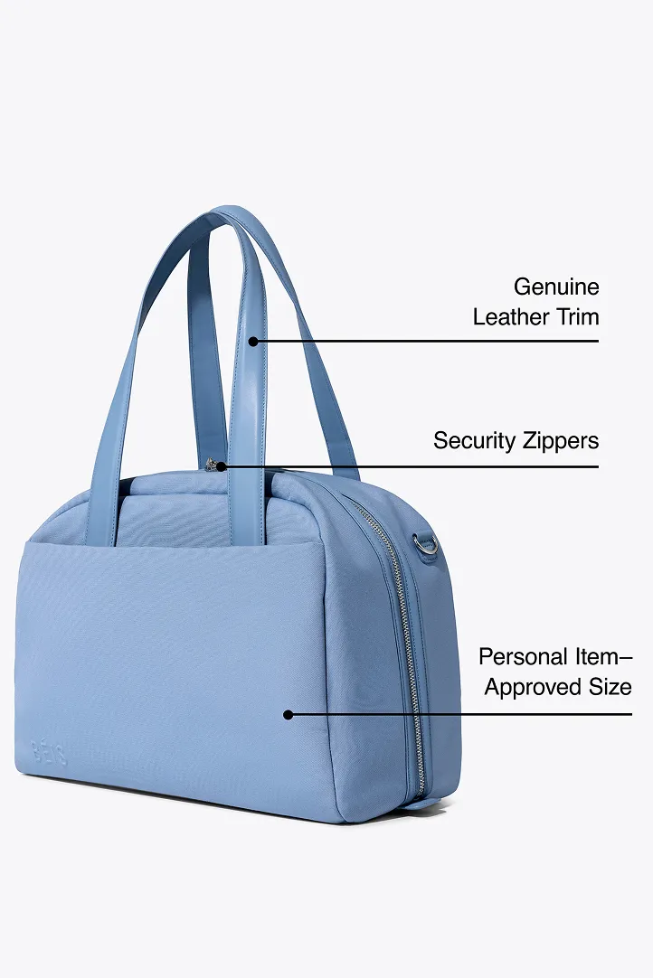 Beis The Duffle borsone viaggio Dusty Blue tasca laptop