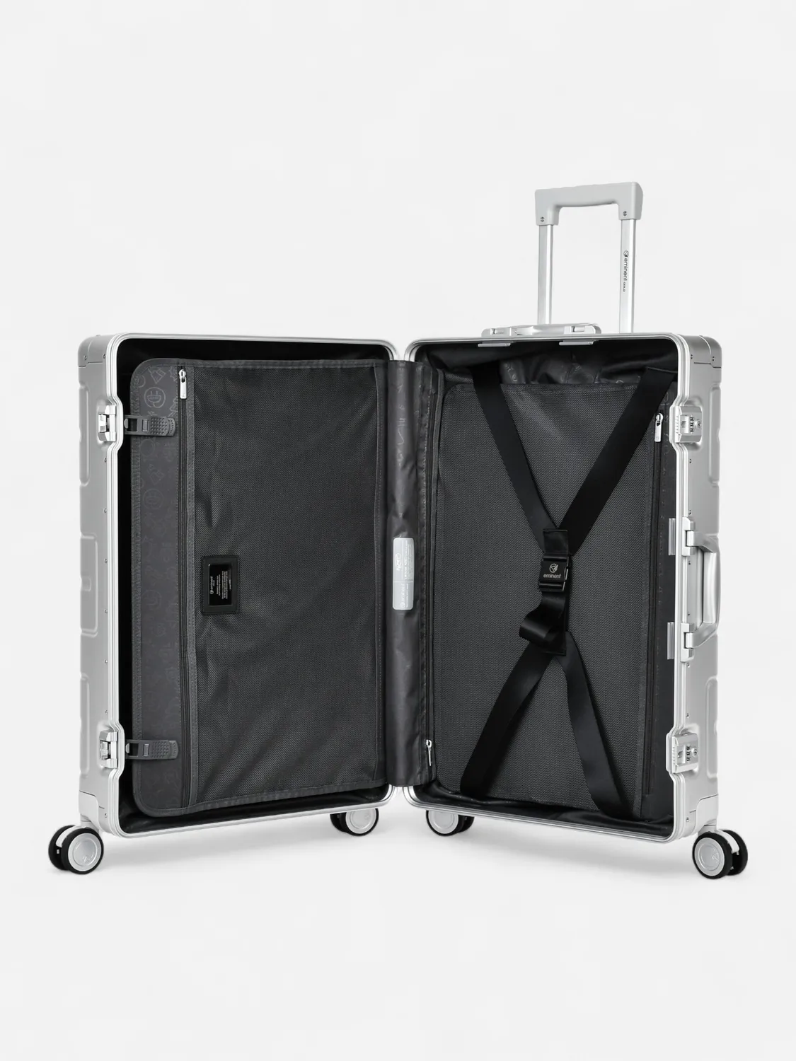 Eminent Athens Medio trolley alluminio TSA argento