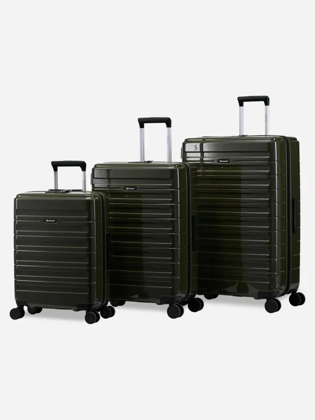 Eminent Voyager Set Espandibile set valigie verde scuro rigido