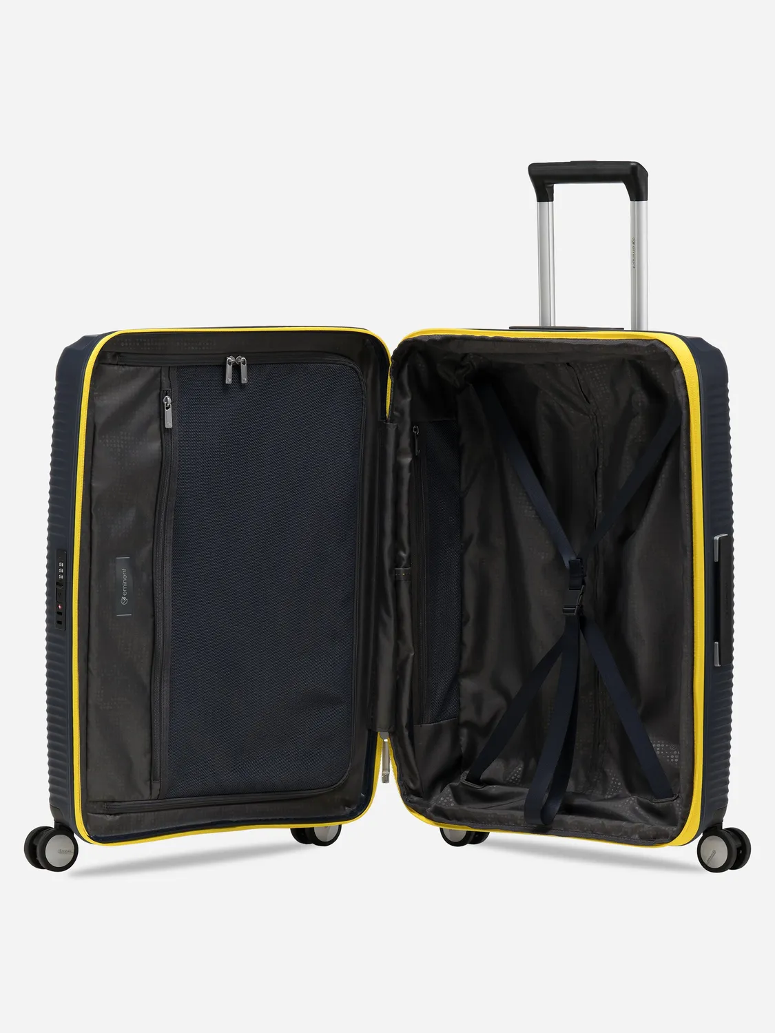 Eminent Finno Medio valigia espandibile navy rigida