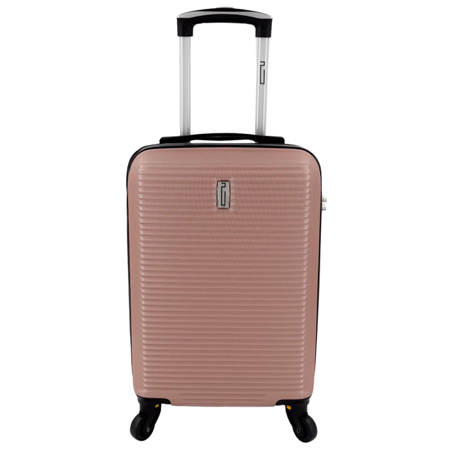 Celims Set valigia cabina 45 cm + beauty oro rosa ABS