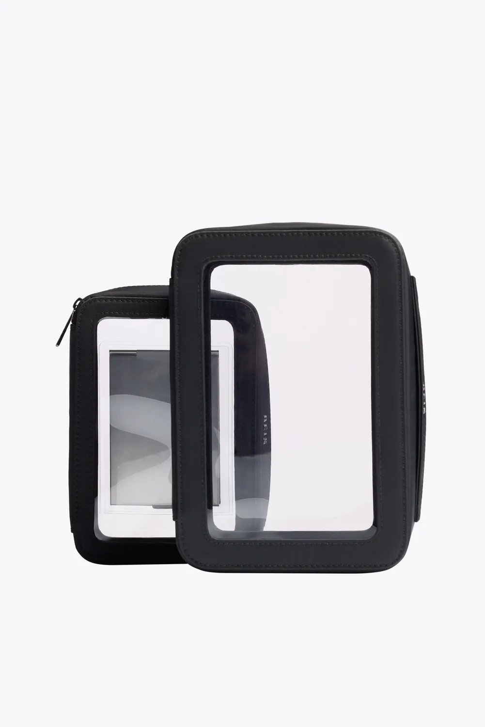 Beis In Flight set trousse nero trasparente