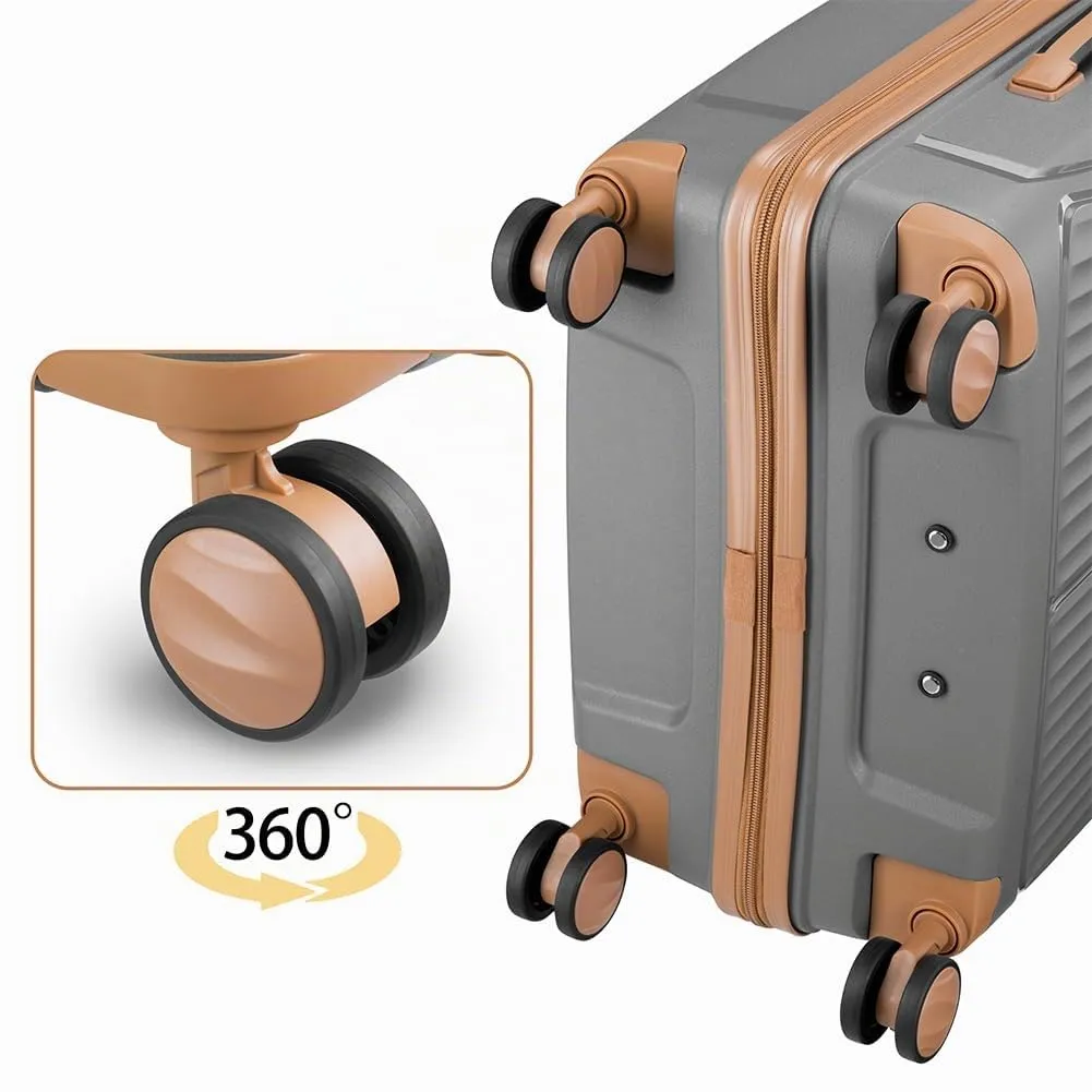 Provitera Easy Roll set 3 valigie rigide grigio 90+59+38L