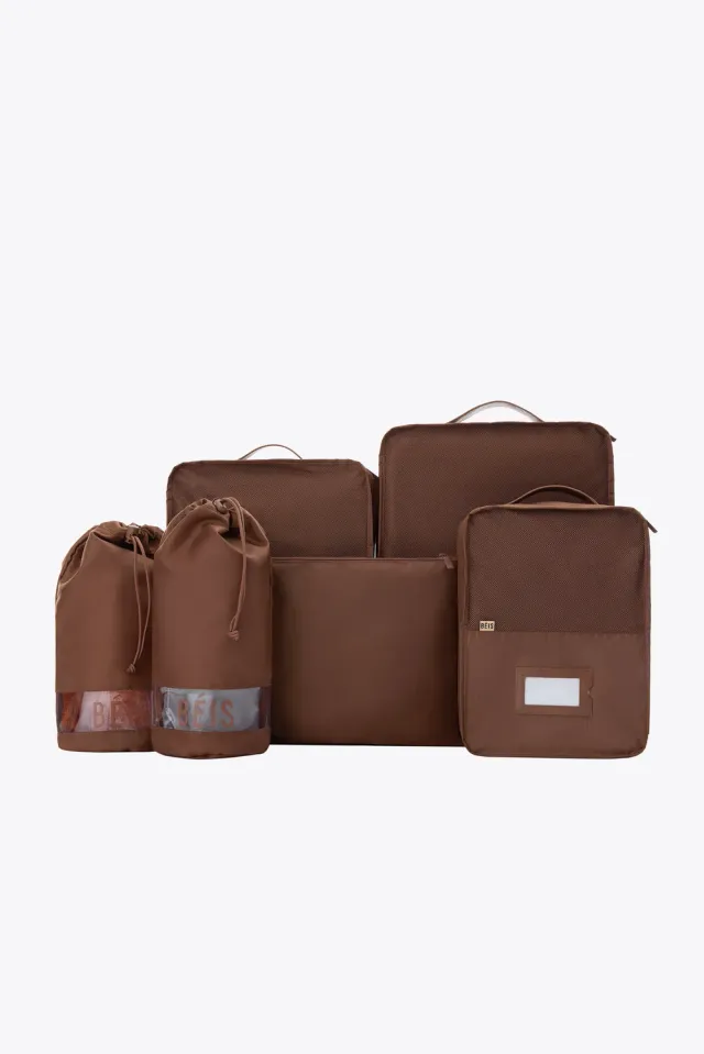 Beis The Packing Cubes organizer maple 6 pezzi