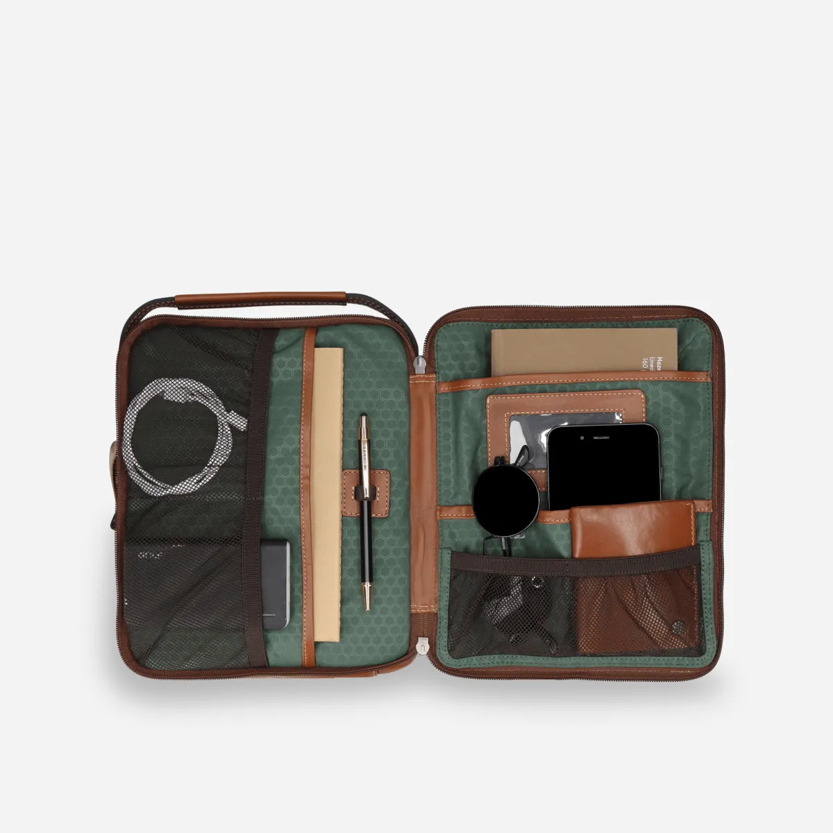 Jekyll Hide Oxford crossbody organiser pelle nero