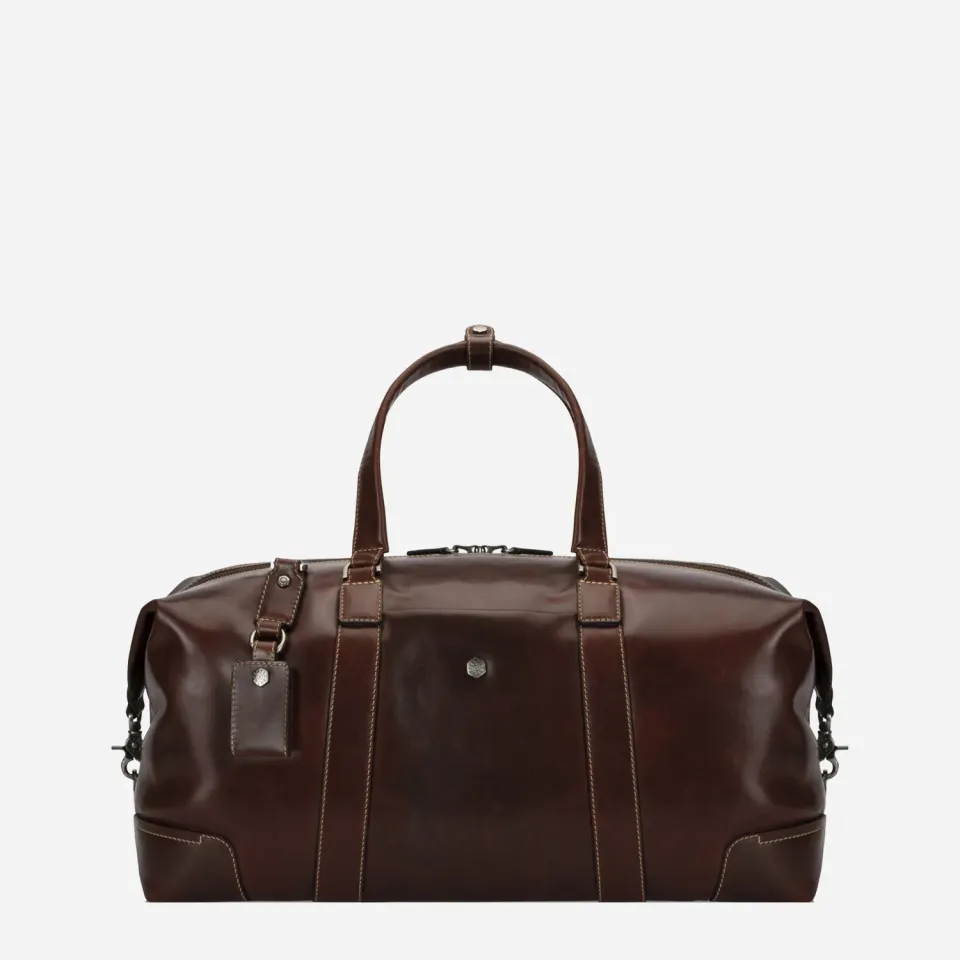 Jekyll & Hide Oxford Weekender borsone viaggio Mocha pelle