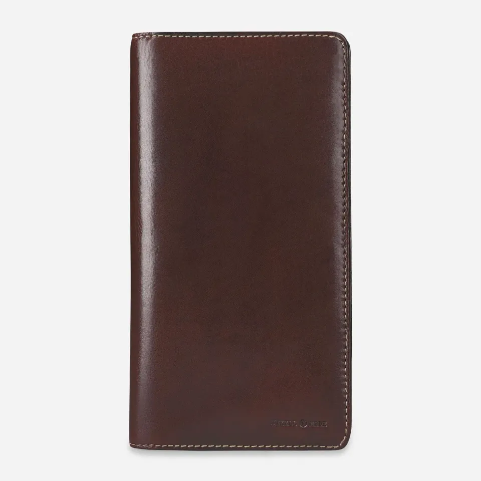 Jekyll & Hide Travel Organiser portafoglio viaggio Mocha pelle