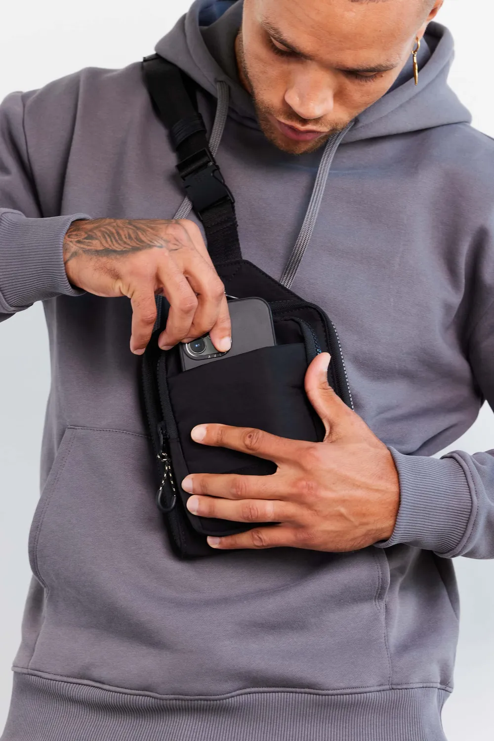 Beis Sport Sling tracolla nero sportiva