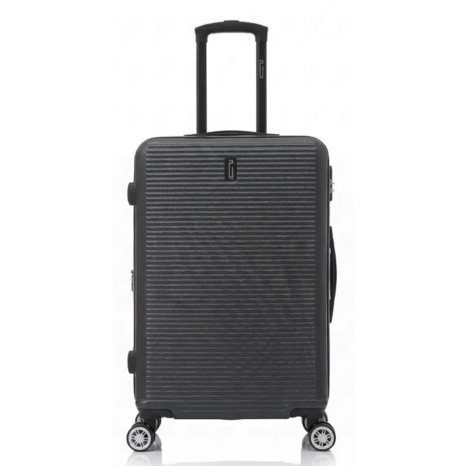 CELIMS L 65 cm valigia da stiva nera rigida ABS