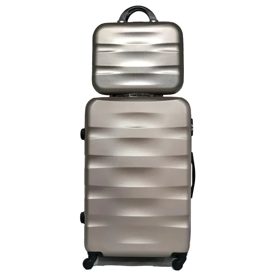 CELIMS AeroWave Valigia Stiva XL Champagne con beauty