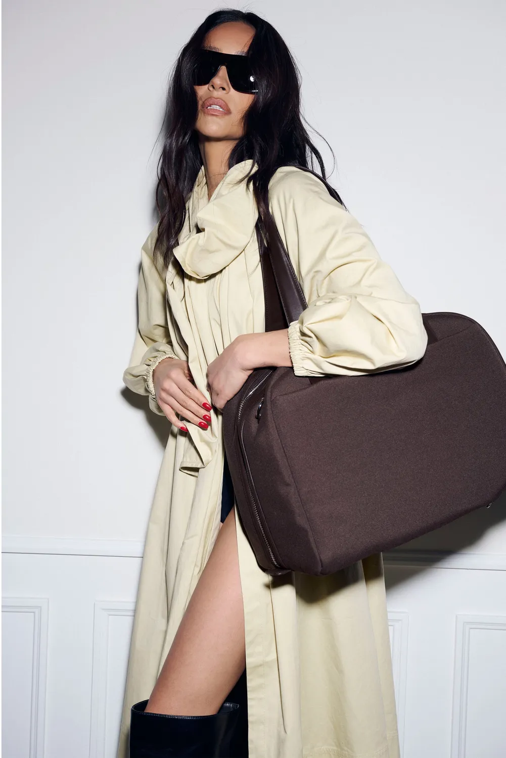 Beis The Duffle borsone viaggio Espresso tasca laptop